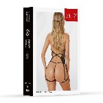 Комплект білизни - Set top and thong 11025, black M - мініатюра 4