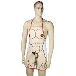 Кухонний фартух з плюшевим пенісом Sexy Apron Male Body With Plush Penis - мініатюра 2