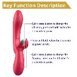 Вібратор - Erospace Sweet Play G-Spot & Critoral Flappinng Vibrator A16 - мініатюра 6