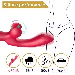 Вібратор - Erospace Sweet Play G-Spot & Critoral Flappinng Vibrator A16 - мініатюра 7