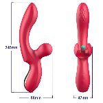 Вібратор - Erospace Sweet Play G-Spot & Critoral Flappinng Vibrator A16 - мініатюра 10
