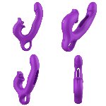 Вібратор - Erospace Sweet Play G-Spot Vibrator With Clitoral Licking & Flapping A17 - мініатюра 6