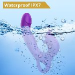 Вібратор - Erospace Sweet Play G-Spot Vibrator With Clitoral Licking & Flapping A17 - мініатюра 8