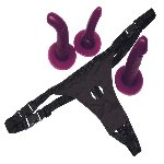 Страпон - Bad Kitty Strap-On purple Set - мініатюра 2