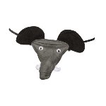 Чоловічі стрінги Слон зі звуком Elephant undies with elephant sound, black - one size - мініатюра 2