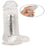 Вібратор - Crystal Clear Vibrator 24.5 см - мініатюра 8
