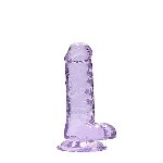 Фалоімітатор - Realrock Dildo 7" Purple - мініатюра 2