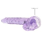 Фалоімітатор - Realrock Dildo 7" Purple - мініатюра 3