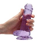 Фалоімітатор - Realrock Dildo 7" Purple - мініатюра 5