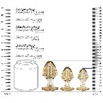 Набір анальних пробок - Ouch! Acrylic Golden Glitter Butt Plug Set - мініатюра 7