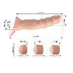 Насадка на член - Pretty Love Adjustable Penis Sleeve Extender 3.0" - мініатюра 8