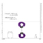 Наручники - Ouch! Beginner's Handcuffs Furry Purple - мініатюра 5