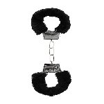 Наручники - Ouch! Beginner's Handcuffs Furry Black - мініатюра 2