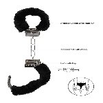 Наручники - Ouch! Beginner's Handcuffs Furry Black - мініатюра 3