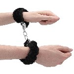 Наручники - Ouch! Beginner's Handcuffs Furry Black - мініатюра 6
