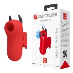 Вакуумний вібростимулятор - Pretty Love Magic Devil Stimulator Red - мініатюра 1