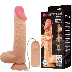 Вібратор - Pretty Love Sliding Skin 9.4" Flesh - мініатюра 1