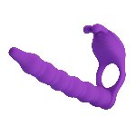 Кільце-насадка для подвійного проникнення - Pretty Love Blackney Vibrating Enhacer Purple - мініатюра 2