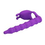 Кільце-насадка для подвійного проникнення - Pretty Love Blackney Vibrating Enhacer Purple - мініатюра 3
