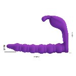 Кільце-насадка для подвійного проникнення - Pretty Love Blackney Vibrating Enhacer Purple - мініатюра 9