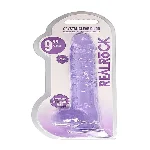 Фалоімітатор - Realrock Dildo 9" Purple - мініатюра 1