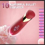 Міні-вібратор - Lipstick Bullet Red - мініатюра 8