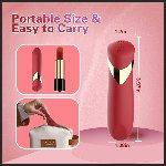 Міні-вібратор - Lipstick Bullet Red - мініатюра 11