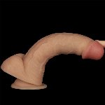 Реалістичний вібратор - Vibrating Power Basics Cock 8" - мініатюра 9