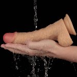 Реалістичний вібратор - Vibrating Power Basics Cock 8.5" - мініатюра 10