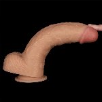 Реалістичний вібратор - Vibrating Power Basics Cock 9.5" - мініатюра 8