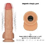 Реалістичний вібратор - Vibrating Power Basics Cock 9.5" - мініатюра 11