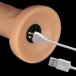 Реалістичний вібратор - Vibrating Power Basics Cock 10" - мініатюра 8