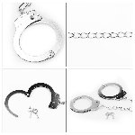 Поножі - Fetish Pleasure Metal Leg Cuffs - мініатюра 5