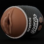 Мастурбатор - Slider Double-Ended Masturbator Ass and Vagina Brown - мініатюра 3