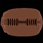 Мастурбатор - Slider Double-Ended Masturbator Ass and Vagina Brown - мініатюра 9