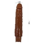 Реалістичний вібратор - Pretty Love Soren Realistic Vibrating Dildo Brown - мініатюра 9