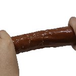 Реалістичний вібратор - Pretty Love Rufus Realistic Vibrating Dildo Brown - мініатюра 8