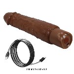 Реалістичний вібратор - Pretty Love Rufus Realistic Vibrating Dildo Brown - мініатюра 11