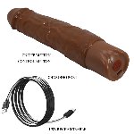 Реалістичний вібратор - Pretty Love Osric Realistic Vibrating Dildo Brown - мініатюра 11