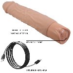 Реалістичний вібратор - Pretty Love Osric Realistic Vibrating Dildo Flesh - мініатюра 11