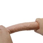 Реалістичний вібратор - Pretty Love Leander Realistic Vibrating Dildo Flesh - мініатюра 9