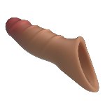 Насадка на член - Pretty Love Damell Penis Sleeve Brown - мініатюра 6