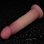 Фалоімітатор - Sliding Skin Pro II Dual Layer Silicone Dong 9" Flesh - мініатюра 10