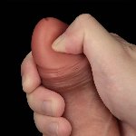 Фалоімітатор - Sliding Skin Pro Dual Layer Silicone Dong 8.5" Flesh #2 - мініатюра 9