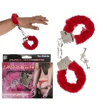 Наручники Plush Handcuffs With Keys Red - мініатюра 1