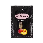 Масажна олійка - Secret Play Peach & Sparkling Wine, 10 мл - мініатюра 1