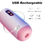 Мастурбатор - USB Rechargeable, 8 vibration functions - мініатюра 8
