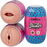 Мастурбатор - Slider Double-Ended Masturbator Mouth and Vagina Flesh - мініатюра 1