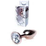 Анальна пробка - Jewellery Red Gold PLUG- Clear - мініатюра 1