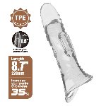 Насадка на член - Pretty Love Penis Sleeve 8.7" Clear - мініатюра 2